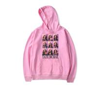 Trconk Tate Mcrae Are We Flying Tour Hoodies Casual Printed Pullovers Sweatshirt Mens Womens Street Fashion Oversized Long Sleeve Hoodies XXS~4XL-Pink||XS