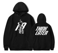 Trconk Tate McRae Think Later Tour Merch Hoodies Mens Womens Fashion Casual Long Sleeve Sweatshirts Oversized Unique Pullover Hoodies XXS~4XL-Black||XS