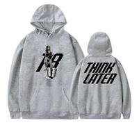 Trconk Tate McRae Think Later Tour Merch Hoodies Mens Womens Fashion Casual Long Sleeve Sweatshirts Oversized Unique Pullover Hoodies XXS~4XL-Grey||4XL