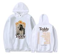 Trconk Teddy Swims 2025 Tour Merch Hoodies Women Men Fashion Casual Pullover Long Sleeve Sweatshirt Printed Oversized Hoodies XS~4XL-white||s