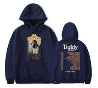 Trconk Teddy Swims 2025 Tour Merch Hoodies Women Men Fashion Casual Pullover Long Sleeve Sweatshirt Printed Oversized Hoodies XS~4XL-blue||l