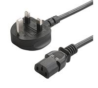 TRD UK Kettle Lead 0.5M Power Lead 0.5M, 1M, 3M & 5M 3 pin power cable for TV, pc, monitor, plug, printers power cord