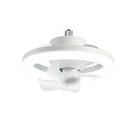 TRDEWR Ceiling Fan Light 48/60W 3-Speed Cooling Fan Ceiling Light 3-Gear Dimmable Electric Fan Lamp Remote Control E27 Lamp Holder Good Light and Shadow Effects(60W No Wire)
