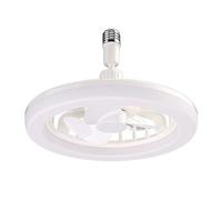 TRDEWR Ceiling Fan with Lighting Lamp E27 Converter Base with Remote Control for Bedroom Living Home Silent 3 Speeds Good Light and Shadow Effects(Ordinary no Control)