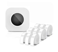 TRDEWR Label Maker Q30S Label Maker Machine Mini Pocket Bluetooth Thermal Label Printer DIY Date Sticker Label Machine Various Label Paper Effortless Connectivity(White F)