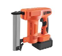 TRDEWR Nail Gun Household Fast Lithium Electric Nail Gun F10-F30 MM Rechargeable Straight Nail Gun Woodworking Safety Lock Button(With 1 Battery)