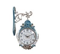 TRDEWR Nordic Design Wall Clock Modern Vintage Double Sided Creative Plastic Digital Mute Living Room Decor Clear Display(30x54cm-02)