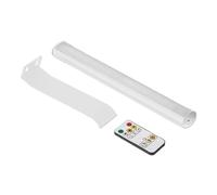 TRDEWR Painting Picture Light Portrait with Remote Living Room Wireless Wall Lamp Warm WhiteRechargeable Battery Operated Photo Small and Bright(White)