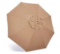 TRDEWR Umbrella Patio Umbrella Canopy Patio Parasol Replacement Canopy Outdoor Replacement Compact Umbrella(Khaki,270CM 8Ribs)