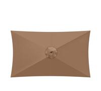 TRDEWR Umbrella Replacement Canopy Canopys Polyester Cloth 200x300CM UV-protected And Breathable Outdoor Garden Rainproof Square Patio Umbrella Compact Umbrella(Brown)