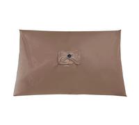 TRDEWR Umbrella Replacement Canopy Canopys Polyester Cloth 200x300CM UV-protected And Breathable Outdoor Garden Rainproof Square Patio Umbrella Compact Umbrella(Brown)