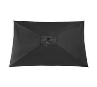 TRDEWR Umbrella Replacement Canopy Canopys Polyester Cloth 200x300CM UV-protected And Breathable Outdoor Garden Rainproof Square Patio Umbrella Compact Umbrella(Black)