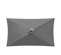 TRDEWR Umbrella Replacement Canopy Canopys Polyester Cloth 200x300CM UV-protected And Breathable Outdoor Garden Rainproof Square Patio Umbrella Compact Umbrella(Grey)