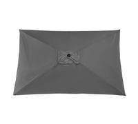 TRDEWR Umbrella Replacement Canopy Canopys Polyester Cloth 200x300CM UV-protected And Breathable Outdoor Garden Rainproof Square Patio Umbrella Compact Umbrella(Deep Gray)