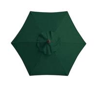TRDEWR Umbrella Shade Cloth Sunshade Patio Umbrella Replacement Canopy Garden Supplies 6 Bone 300CM Outdoor Compact Umbrella(Green)