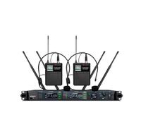 TRDEWR UR4D+ True Diversity Wireless Microphones One-to-Two Stage K Songs Outdoor Performance Singing Professional Handheld Universal Compatibility(Wearing)