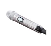TRDEWR Wireless Karaoke Mic Custom Diamond-Encrusted Microphone For Live Streams Shining Stage Essential Universal Compatibility(White Diamond)
