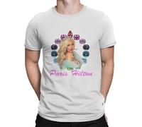TRdUaNGS Paris and Gems Special Tshirt Y2k Actor Paris-Hilton Casual T-Shirt for Men Grey M