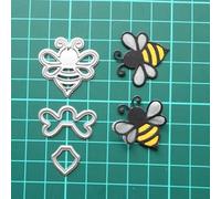 Trdxxx Bees Frame Metal Die Cuts,Animal Bee Cutting Dies Cut Stencils for DIY Scrapbooking Photo Decorative Embossing Paper Dies for Scrapbooking Card Making