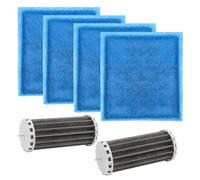 Trdzi Aquarium Filter Set for Marineland Penguin Filter 200 350 200B 350B - 2 Assembly Biowheel Fish Tank Hang On Filter Part with 4 Filter Cartridges