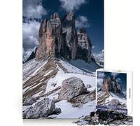 Tre Cime Di Lavaredo Mountain View 1000-piece Puzzle for Adults Smart Exercise Soft Distraction Accurate Edges (38x52cm)