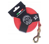 Tre Ponti 300 Training Leash Long Run Red 3M 2.5Cm For Medium Breed Dogs