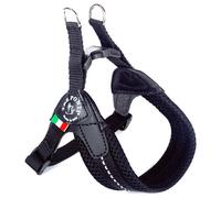 Tre Ponti Dog Harness RR200 Easy Fit Black, Mesh, Adjustable, Reflective
