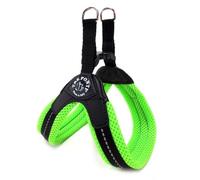 TRE PONTI Easy Fit Mesh Fix Neon Dog Harness, Size 2, Green