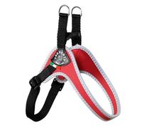 Tre Ponti Fibbia Small Dog Harness with Adjustable Belly Strap, 3.5 cm, Red