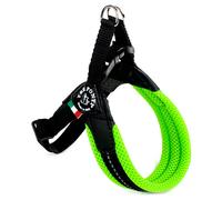 Tre Ponti RR200 Easy Fit Soft Mesh Dog Harness Neon Green Click Closure