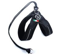 Tre Ponti TP120 Easy Fit Soft Mesh Harness Black For Dogs, Reflective