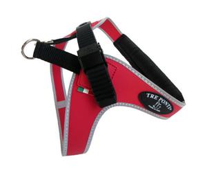 Tre Ponti TP500 Easy Fit Harness Red, Water Resistant, Reflective, M-Dog