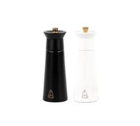 TRE SPADE - Pepper and Salt Mill Set - 16 cm - Beech Wood - Made in Italy