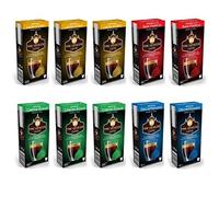 Tre Venezie 100 Nespresso Compatible Coffee Pods - Variety Pack - 4 Different Blends (10 Packs)