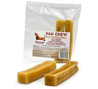 Treaby Himalayan Yak Chews for Dogs & Puppies 2 pcs - Yak Milk Chews Dental Stick - Handcrafted, All-Natural Hard treats | Grain-Free, Protein-Rich | Dental Support & Boredom Relief