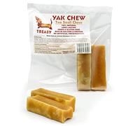 Treaby Himalayan Yak Milk Chews - Small Dental Sticks for Dogs & Puppies (2 Pack, 32-50g each, 7cm) | Long-Lasting Natural Dog Treats | Grain-Free, Protein-Rich & Healthy Chews for Dental Support