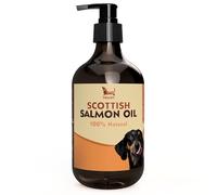 Treaby Scottish Salmon Oil for Dogs & Cats 500ml | Natural Omega 3 6 9 Fish Oil Supplement | Grain-Free Skin & Coat Support | Promotes Joint, Heart, Brain & Immune Health | Easy Pump Bottle