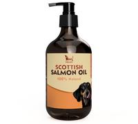 Treaby Scottish Salmon Oil for Dogs & Cats 500ml | Natural Omega 3 6 9 Fish Oil Supplement | Grain-Free Skin & Coat Support | Promotes Joint