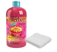 Treacle Moon Shower & Bath Gel (500ml) with Bath Washcloth (Cranberry)