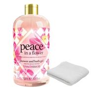 Treacle Moon Shower & Bath Gel (500ml) with Bath Washcloth (Peony)