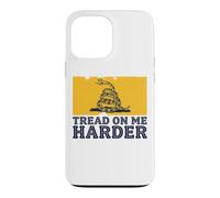 Tread On Me Harder Gadsden Parody Anti Authoritarian Grunge Case for iPhone 13 Pro Max
