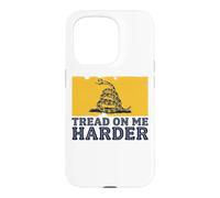 Tread On Me Harder Gadsden Parody Anti Authoritarian Grunge Case for iPhone 15 Pro