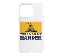 Tread On Me Harder Gadsden Parody Anti Authoritarian Grunge Case for iPhone 15 Pro Max