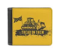 Tread On Them Killdozer Flag Novelty Wallet Slim Front Pocket Bifold Wallet with ID Credit Card Holder for Women Men