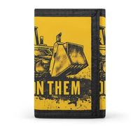 Tread On Them Killdozer Flag Printed Tri-fold Wallets Front Pocket Holder Money Clips with ID Credit Card Slots for Man Women