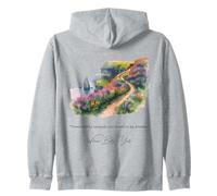 “Tread softly because you tread on my dreams” Ireland Poet Zip Hoodie