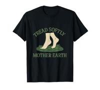 Tread Softly Mother Earth Eco-Friendly Graphic Design T-Shirt