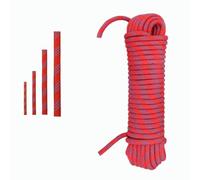 Tread star Polypropylene Rope 8 mm - 30 m Red Rope Polypropylene Rope Outdoor Rope Braided Rope Textile Rope Lead Nylon Cord Poly Rope Braided Rope (Red, 8 mm - 30 m)