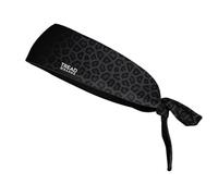 TreadBands All Terrain Tieback Non Slip Headband - Designs (Design Black Leopard)
