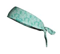 TreadBands All Terrain Tieback Non Slip Headband - Designs. Guaranteed to Stay in Place, Keeps Sweat Out of Your Eyes, Patented Grip Technology. (Design Mint Lace)